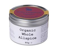 Wild Elephant Organic Whole Allspice 80g - Jamaican Pimento Berries, 100% Pure - For Jerk, Pickling & Baking - Packed in UK