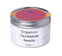 Wild Elephant Organic Whole Cardamom Seeds 150g - 100% Pure Green Pods, No Additives - For Curry, Chai & Biryani - Packed in UK