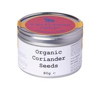 Wild Elephant Organic Whole Coriander Seeds 80g - 100% Pure, No Additives - For Curries, Dhals & Spice Blends - Packed in UK