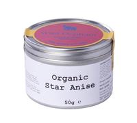 Wild Elephant Organic Whole Star Anise 50g | Whole Star Pods, Vegan & Non-GMO | For Pho, Five Spice, Mulled Wine & Biryani | Certified Organic Spice