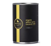 Wild Elephant Organic Yellow Curry Coconut Milk 400ml - Ready-to-Cook Thai Base, No Artificial Additives - For Mild Curries & Soups - Packed in UK