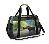 Wild Elephant Travel Duffel Bag for Girls Boys Women Men Elephant Weekend Overnight Bag Shoulder Tote Luggage Handbag for Travel Sports Gym