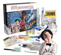 Wild Environmental Science FORENSIC SCIENCE LAB - Unleash your Inner Detective! STEM Science Experiments for Kids Age 7+, 66 Crime Busting Pieces, CSI Kit, Spy Game, Analyze DNA & Fingerprints