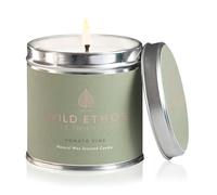 Wild Ethos Naturals Premium Scented Natural Wax Tin Candle - Tomato Vine Scent - Hand-Poured in UK - Burn Time 40+ Hours - Natural Ingredients for Less Smoke & Slow Burn