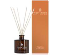 Wild Ethos Scented Reed Diffuser - Select Your Scent - Blended Natural Essential Oils - Lasts 16 Weeks - Make In The UK (Orange & Cinnamon)