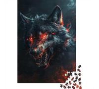 Wild Evil Black Wolf 1000 Piece Jigsaw Puzzle, 70x50cm/1000pcs, for Adults, Fresh Winter Hobby, Screen-Free Leisure And A Calmer Routine