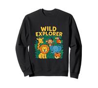 Wild Explorer Jungle Safari Animal Adventure for Brave Kids Sweatshirt