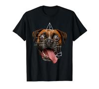 Wild Eyed Boxer Dog Math Meme Parody Tee Value Graphic T-Shirt, Men, Black, L