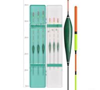 Wild Fishing Float Set for Carp and Crucian - for for ultra Sensitive Bright Tail Bobbers ABS Construction River Lake Gear 50cm(6PCS Daytime floats)