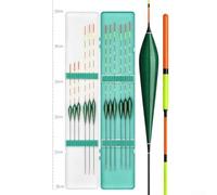 Wild Fishing Float Set for Carp and Crucian - for for ultra Sensitive Bright Tail Bobbers ABS Construction River Lake Gear 50cm(12PCS Daytime floats)