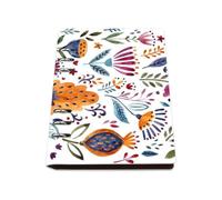 Wild Floral Art A5 Notebook, Pu Leather Notebooks, Lined Paper Cute Notebook 180Pages/90Sheets, Exercise Books for Office, Jotters for Journaling Writing, College Supplies Journal Diary