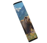 Wild-flower Bear Car Seat Belt Pads Cover Durable Seatbelt Shoulder Strap Car Accessories 1PCS