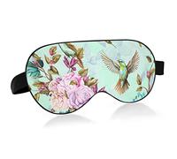 Wild Flower Rose Breathable Sleeping Eyes Mask, Cool Feeling Eye Sleep Cover for Summer Rest, Elastic Contoured Blindfold for Women & Men Travel