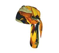 Wild Flower Sunflower Print Cycling Cap Quick-Drying Lightweight Breathable Fashion Accessory Workout Headband