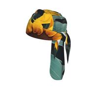 Wild Flower Sunflowers Print Cycling Cap Quick-Drying Lightweight Breathable Fashion Accessory Workout Headband