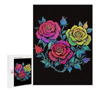 Wild Flowers, 500 PCS Displayable Picture Puzzle, Mindful Gift for Adults - for A Rewarding Weekend Challenge