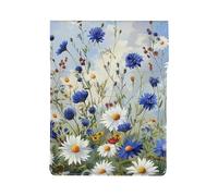 Wild Flowers and Cornflowers Daisies art Printed Laptop Sleeve Bag 13-Inch - Leather Laptop Sleeve Case Shockproof Protective Computer Cover Bag