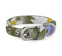 Wild Flowers and Cornflowers Daisies Dog Collar for Small Medium Dogs Breakaway Cute Kitten Cat Collar Soft Adjustable Dog Collars with Safety Buckle,Pet Accessories for Walking Running