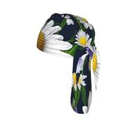 Wild Flowers and Cornflowers Daisies Print Cycling Cap Quick-Drying Lightweight Breathable Fashion Accessory Workout Headband
