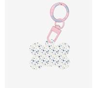 Wild Flowers and Cornflowers Daisies Printing 1 Pc Dog Bone Shape Id Tags Double Sided with Key Ring Craft for Pets