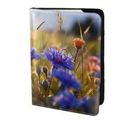 Wild Flowers and Cornflowers Daisies1 print Passport Cover, Passport Holder Cover Wallet Passport Wallet Case for Cards and Documents