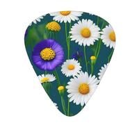 Wild Flowers And Daisies Guitar Paddle 12 Pack Guitar Picker Suitable For Bass Guitar Electric Guitar Soundtrack Guitar Yukrili