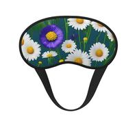 Wild Flowers and Daisies Print Sleep Mask for Side Sleepers Cup-Shaped Blackout Eye Mask Shades Cover for Men and Women