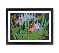 Wild Flowers By Tom Thomson Classic Painting Framed Print | A3 Black Framed Wall Art | Ready to Hang | Classic Floral Picture | Living Room Bedroom Lounge Office