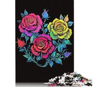 Wild Flowers Jigsaw Puzzles Puzzle for Adults Kids. 1000 Pieces Whimsical Challenge Toy Educational Game Home Decoration for Adults& Kids Age 14 Years Up 1000pcs (38x26cm)