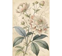 Wild Flowers Journal: Lined Notebook for Women, Men - Floral Aesthetic Notebook for Writing & Notes: Beautiful Flower Design Gift for Nature Lovers, Gardeners (6x9 inch, 120 Pages)