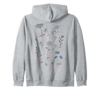 Wild Flowers Plants to Saving the Bees Climate Change Nature Zip Hoodie