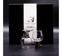 Wild Forest Creatures Gift Set - 6 Antique Bronze Glasses (100Ml)