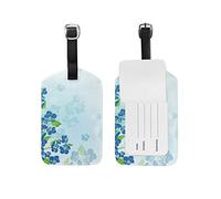 Wild Forget MeFlowers Luggage Tag for Girl Women Kid Travel Baggage Tag Leather 1 Piece