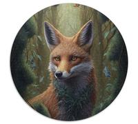 Wild Fox Puzzle 1000 Pieces Jigsaw Cardboard Puzzles for Family And Friends, Suitable for Ages 14+ 67.5x67.5cm