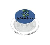 Wild & Free Watercolor Blueberry Cluster Fruit Illustration PopSockets PopGrip for MagSafe