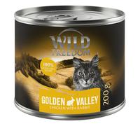 Wild Freedom Adult 6 x 200 g - grain-free recipe - Golden Valley - Rabbit & Chicken