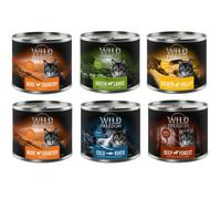 Wild Freedom Adult 6 x 200 g - grain-free recipe - Mixed Pack I (Chicken, Pollock, Lamb, Rabbit, Game)
