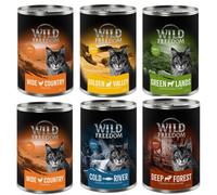Wild Freedom Adult 6 x 400 g - grain-free recipe - Mixed Pack I (Chicken, Pollock, Lamb, Rabbit, Game)