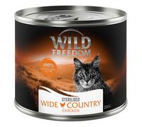Wild Freedom Adult Sterilised 6 x 200g - Grain-Free - Golden Valley Sterilised - Chicken with Rabbit