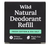 Wild Men's Fresh Cotton & Sea Salt Deodorant Refill 40g