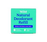 WILD Fresh Cotton & Sea Salt Natural Deodorant Refill 40g