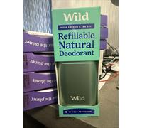 Wild - Fresh Cotton & Sea Salt - Refillable Natural Deodorant - 40g Vegan 24hr