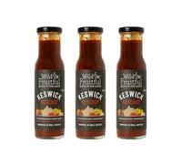 Wild & Fruitful 'Sauce of the Lakes' Keswick Ketchup - 3 Pack (3 x 270g Bottles) | Rich Tomato Ketchup with Garlic & Spices | Hand Made in Cumbria