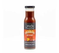 Wild & Fruitful Sriracha Ketchup - 270g Bottle | Savoury & Tangy Ketchup with Chilli & Garlic | Hand Made in Cumbria