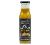 Wild & Fruitful Sweet Mustard Ketchup - 270g Bottle | Delicious Hot & Sweet Sauce Made with Cumberland Honey Mustard | Hand Made in Cumbria