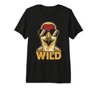Wild Funny Sandhill Crane Sunglasses Retro Premium T-Shirt
