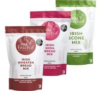 Wild Fuschia Bakehouse Baking Kit Gift Pack - Scone Mix, Irish Soda Bread Mix & Wheaten Bread Mix - One Bowl Wonders for Novice Bakers - Vegan Friendly - Value Bundle of 3 Bread Mixes