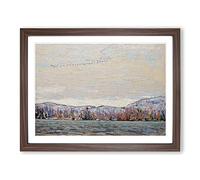 Wild Geese By Tom Thomson Classic Painting Framed Wall Art Print, Ready to Hang Picture for Living Room Bedroom Home Office Décor, Walnut A4 (34 x 25 cm)