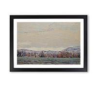 Wild Geese by Tom Thomson Framed Print | A2 Black Framed Wall Art | Ready to Hang | Modern Nature Picture | Living Room Bedroom Lounge Office