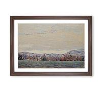 Wild Geese by Tom Thomson Framed Print | A2 Walnut Framed Wall Art | Ready to Hang | Modern Nature Picture | Living Room Bedroom Lounge Office